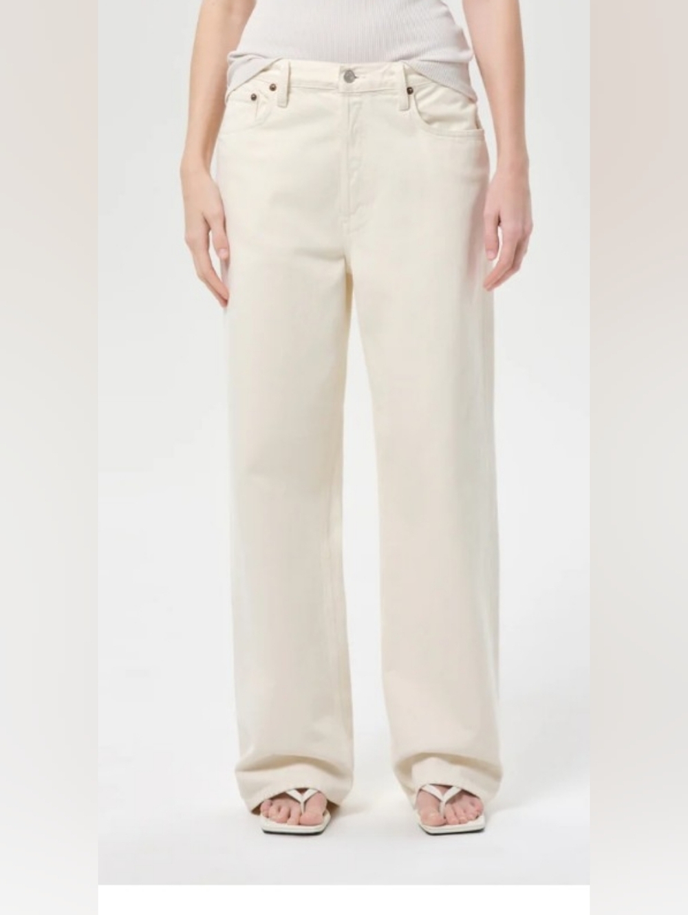 Agolde low slung baggy Jeans in Solar